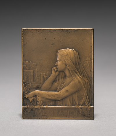 Medaljong på forsiden. av Jules Dupré