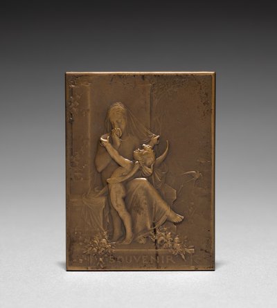 Medaljong på forsiden. av Jules Dupré