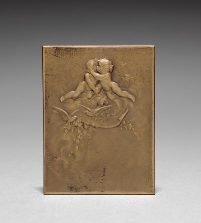Medaljong revers. av Jules Dupré