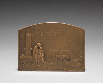 Medaljong revers. av Jules Dupré