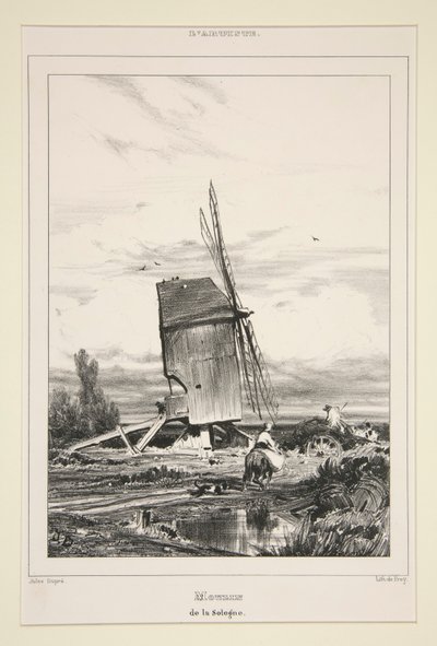 Sologne Mølle av Jules Dupré
