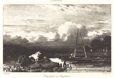 Utsikt i England av Jules Dupré