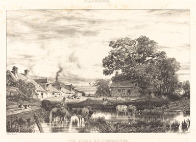 Utsikt i Normandie av Jules Dupré