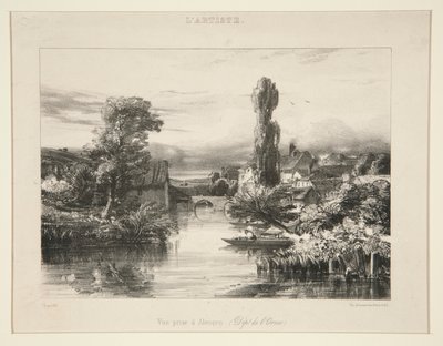 Vue Prize a Alencon ; fra L av Jules Dupré
