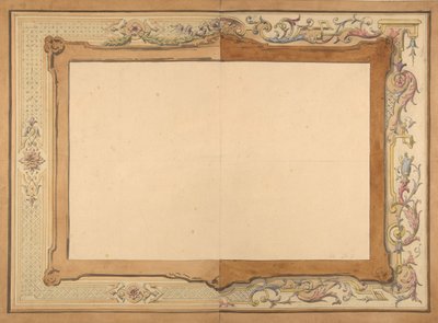 Design for et tak, andre halvdel av 1800-tallet. Skapere: Jules-Edmond-Charles Lachaise, Eugène-Pierre Gourdet. av Jules Edmond Charles Lachaise and Eugène Pierre Gourdet