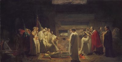 Martyrene i katakombene, 1855 av Jules Eugene Lenepveu