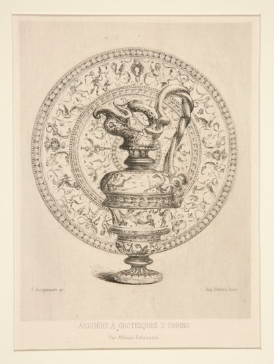 Ewer med Grotesques d av Jules Ferdinand Jacquemart