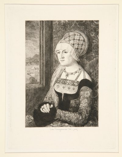 Portrett av en kvinne av Jules Ferdinand Jacquemart