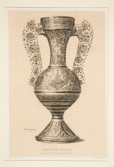 Hispano-Moresk vase av Jules Ferdinand Jacquemart