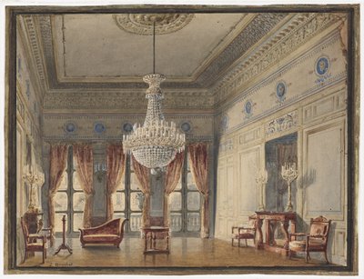 Salongen i Montpensier -fløyen, Palais Royal av Jules Frédéric Bouchet