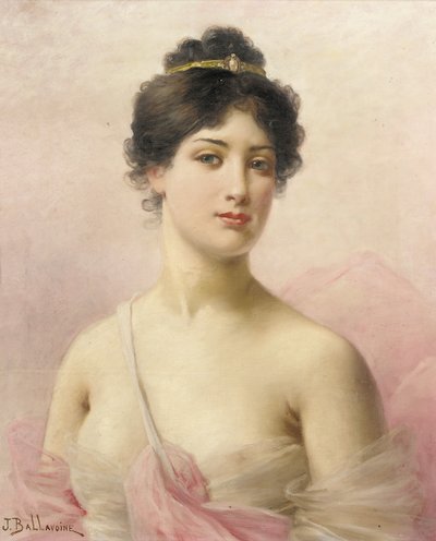 En ung skjønnhet av Jules Frederic Ballavoine