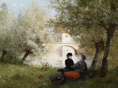 Langs elven; Langs elven, av Jules Frederic Ballavoine