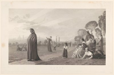 Dante, til JL Gérôme av Jules Gabriel Levasseur