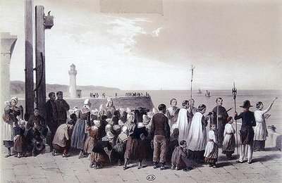Velsignelse av havet ved Pollet, Dieppe av Jules Gaildrau