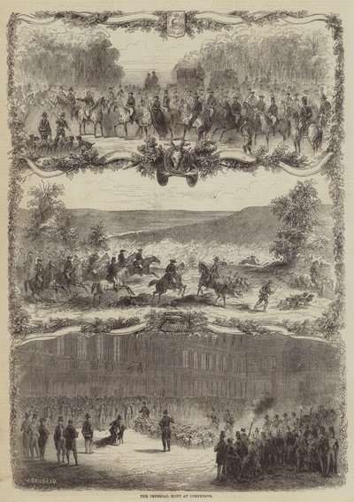 Den keiserlige jakten i Compiegne av Jules Gaildrau