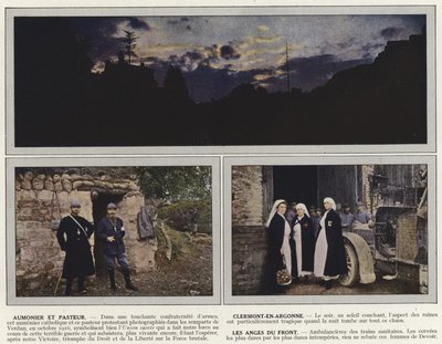 Kapellan og pastor, Clermont-En-Argonne, The Angels of the Front av Jules Gervais Courtellemont
