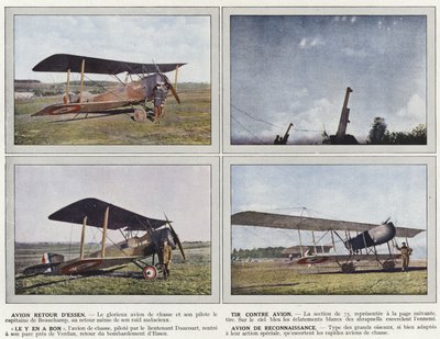 Fly retur fra Essen, skyting mot fly, Det er gode, rekognoseringsfly av Jules Gervais Courtellemont