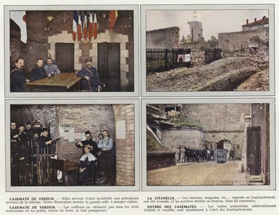 Casemate de Verdun, The Citadel, Casemate de Verdun, Inngangen til Casemates av Jules Gervais Courtellemont