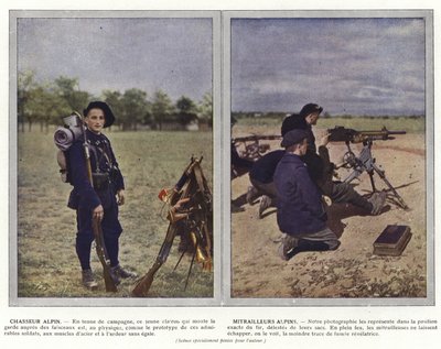 Alpine Hunter, Alpine Machine Gunners av Jules Gervais Courtellemont