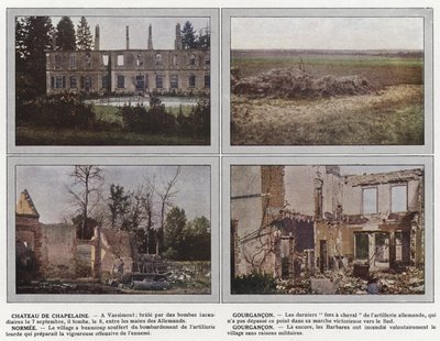 Chateau de Chapelaine, Gourgancon, Normee, Gourgancon av Jules Gervais Courtellemont