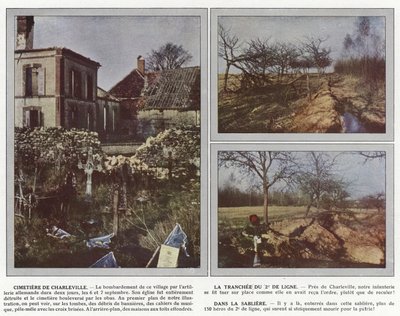 Charleville kirkegård, La Tranchee du 2e de Ligne, i Sabliere av Jules Gervais Courtellemont