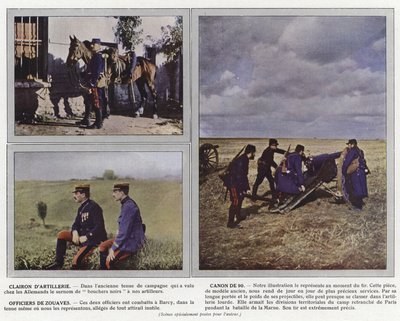 Artilleri Clarion, 90 Cannon, Zouaves offiserer av Jules Gervais Courtellemont