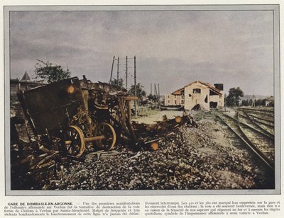 Dombasle-En-Argonne jernbanestasjon av Jules Gervais Courtellemont