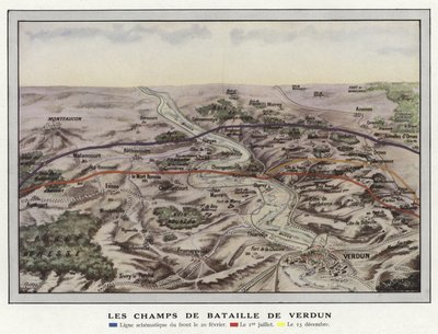 Verdun slagmarker av Jules Gervais Courtellemont