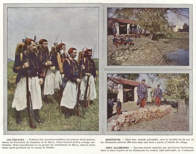 Zouavene, Monthyon, tyske skjell av Jules Gervais Courtellemont