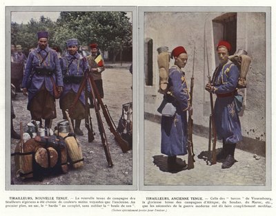 Treffer, nytt antrekk, trefninger, gammelt antrekk av Jules Gervais Courtellemont