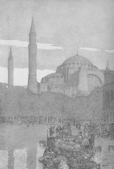 Moskeen i Santa Sophia, 1913 av Jules Guerin