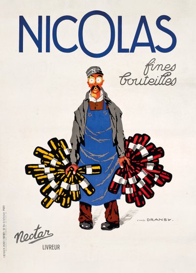 Nicolas, Nectar, ca. 1930 (farge litho) av Jules Isnard Dransy