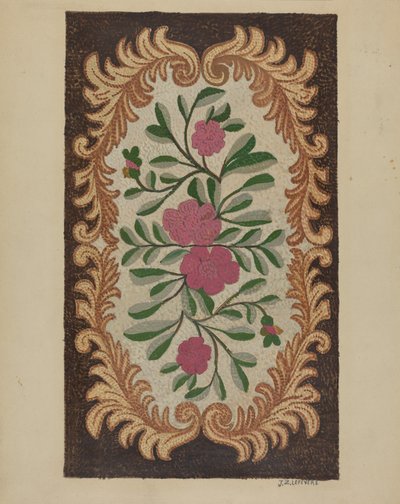 Hooked Rug, ca. 1936. av Jules Lefevere