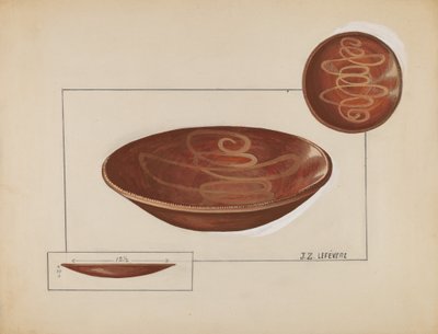 Paietallerken av Jules Lefevere