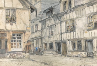 Utsikt over Rue de Lamitie av Jules Lessore