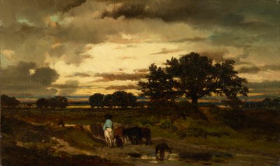 solnedgang av Jules Louis Dupré