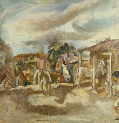 Cuban Village; Cuban Village, ca. 1917-1918 av Jules Pascin