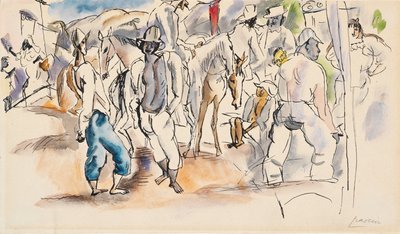 Figurer og hester av Jules Pascin