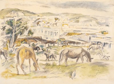 Hester i landskapet av Jules Pascin