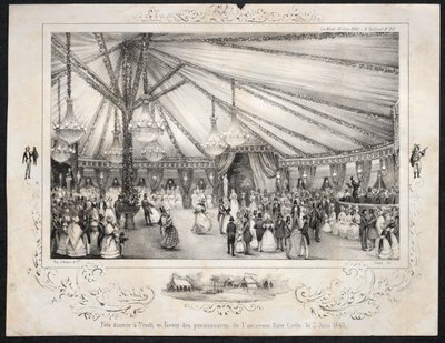 Fest gitt i Tivoli til fordel for beboerne på den gamle borgerliste 3. juni 1840 av Jules Platier