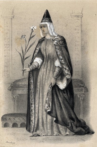 Portrett av grevinne Mathilde av Toscana, kjent som Canossa av Jules and Raunheim Hermann David