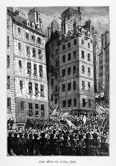 28. juni 1792, gravert av Stephane Pannemaker (1847-1930), fra 