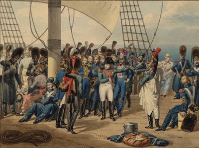 Napoleon vender tilbake fra øya Elba, 1815 av Jules Vernet