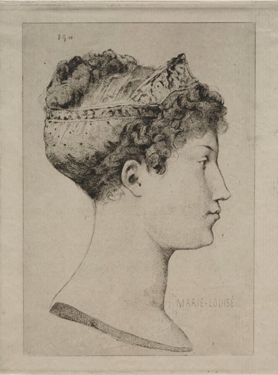Marie Louise i profil, 1860. av Jules de Goncourt