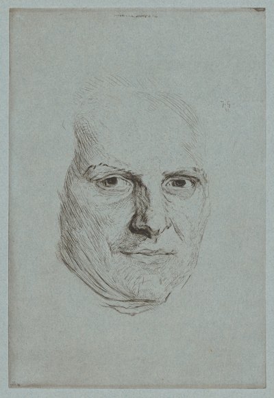 Masken til Abbé Raynal av Jules de Goncourt, after Maurice Quentin