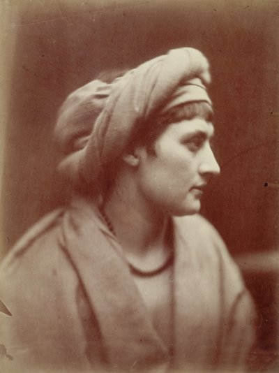 Portrett av en kvinne med turban av Julia Margaret Cameron