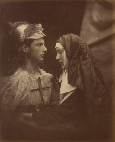 Sir Galahad og den bleke nonnen, 1874. av Julia Margaret Cameron