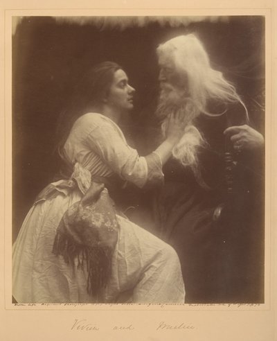 Vivien og Merlin av Julia Margaret Cameron