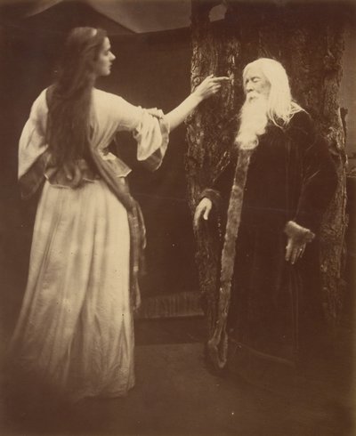 Vivien og Merlin, 1874. av Julia Margaret Cameron