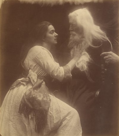 Vivien og Merlin, september 1874. av Julia Margaret Cameron